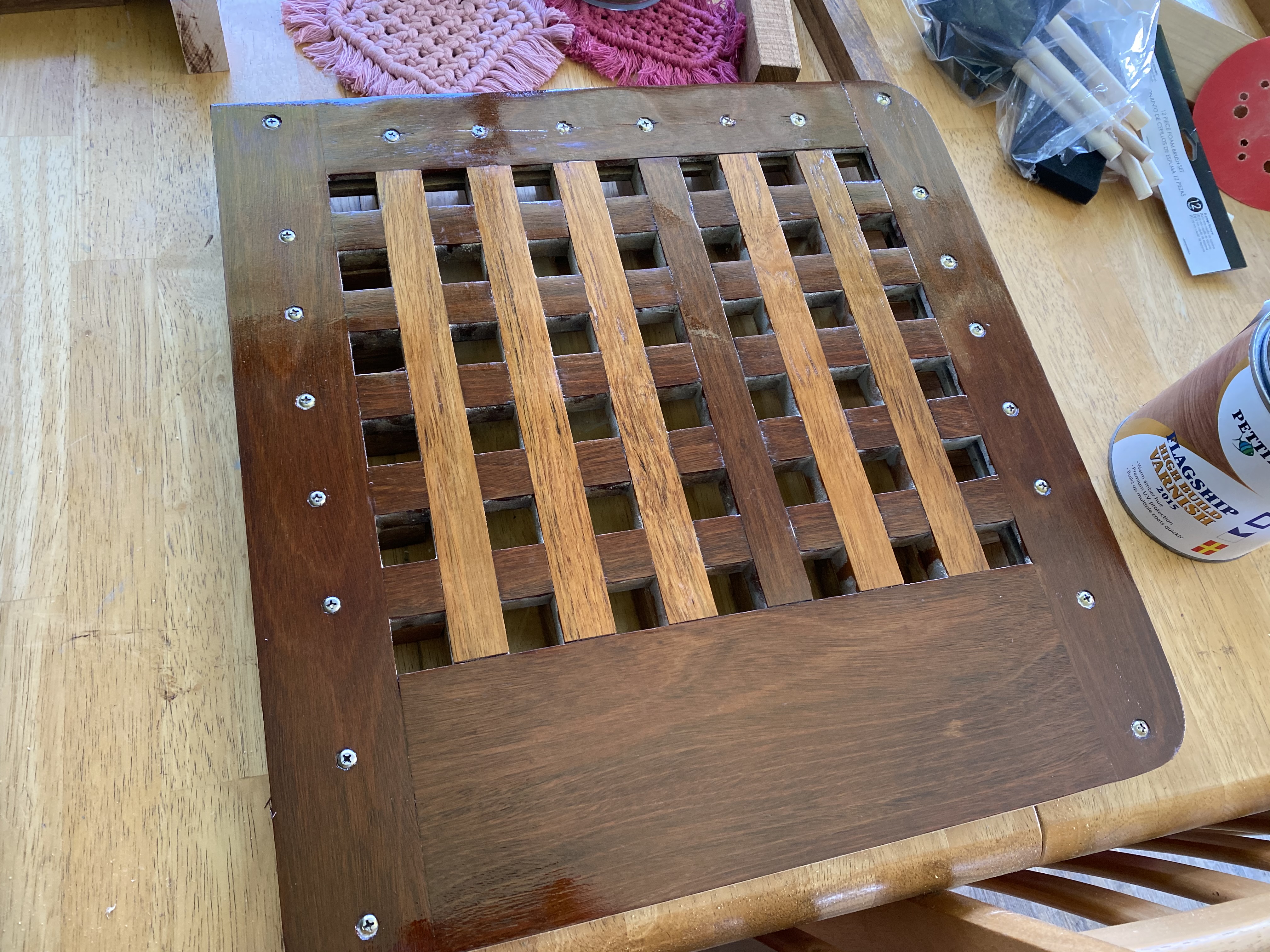 Teak grates for boat. 3
