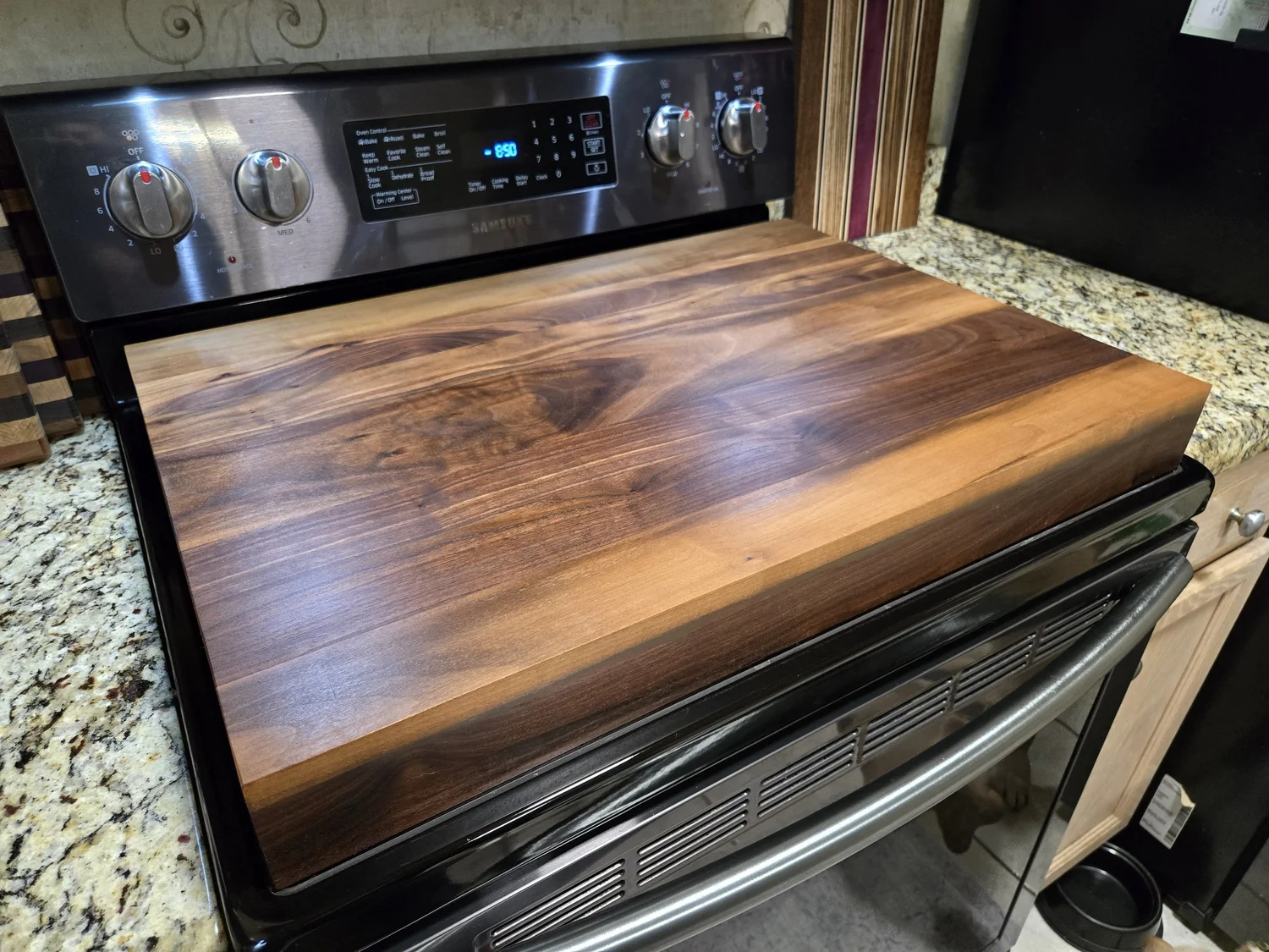 Walnut Stove Cover