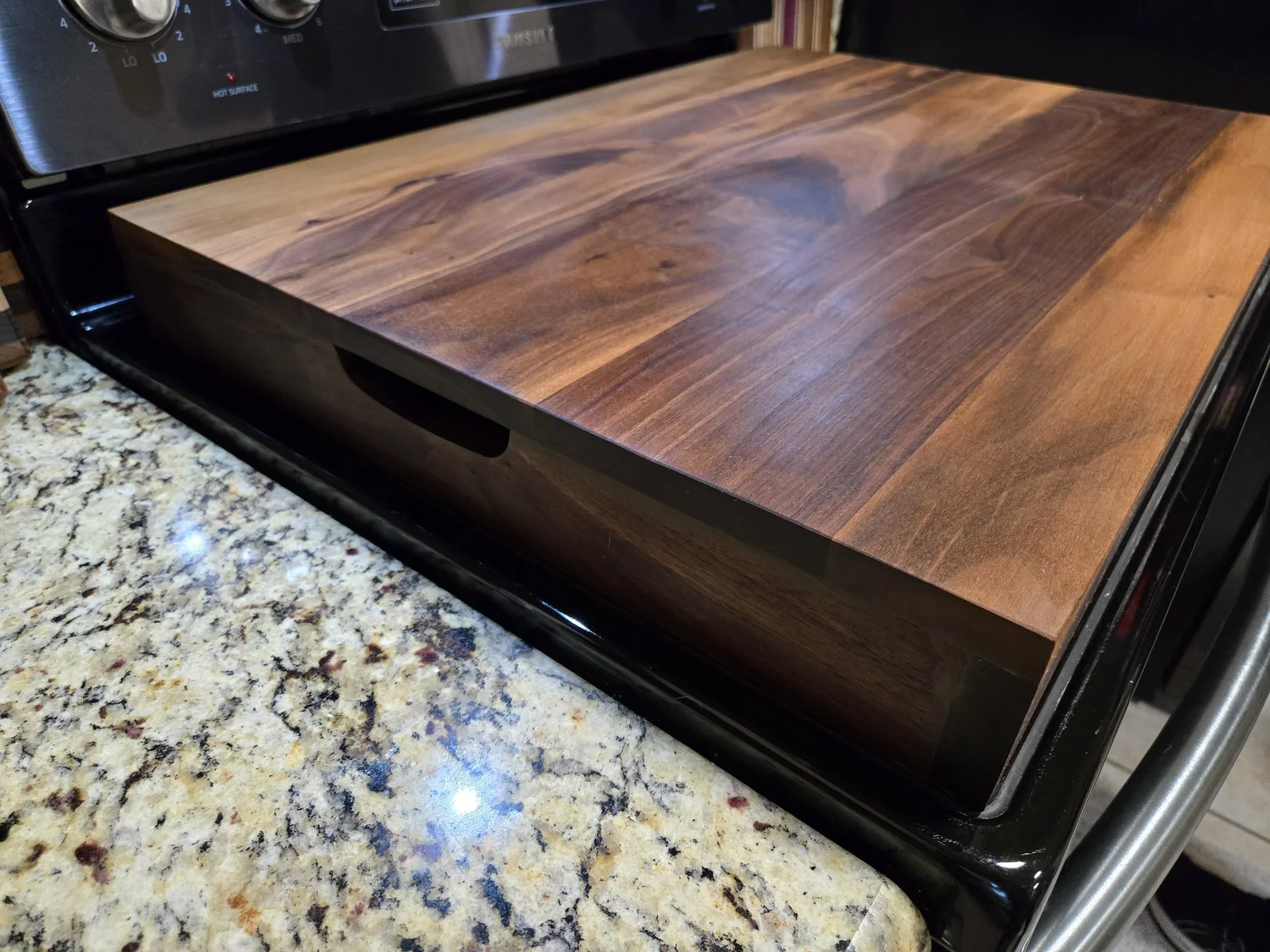 Walnut Stove Cover 2