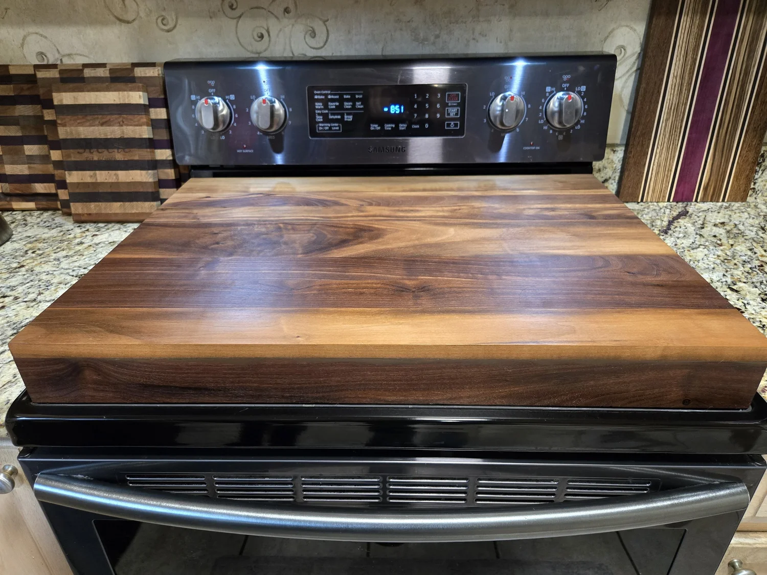 Walnut Stove Cover 4