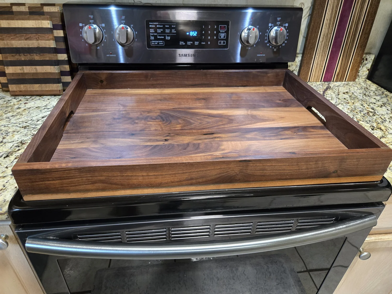 Walnut Stove Cover 6