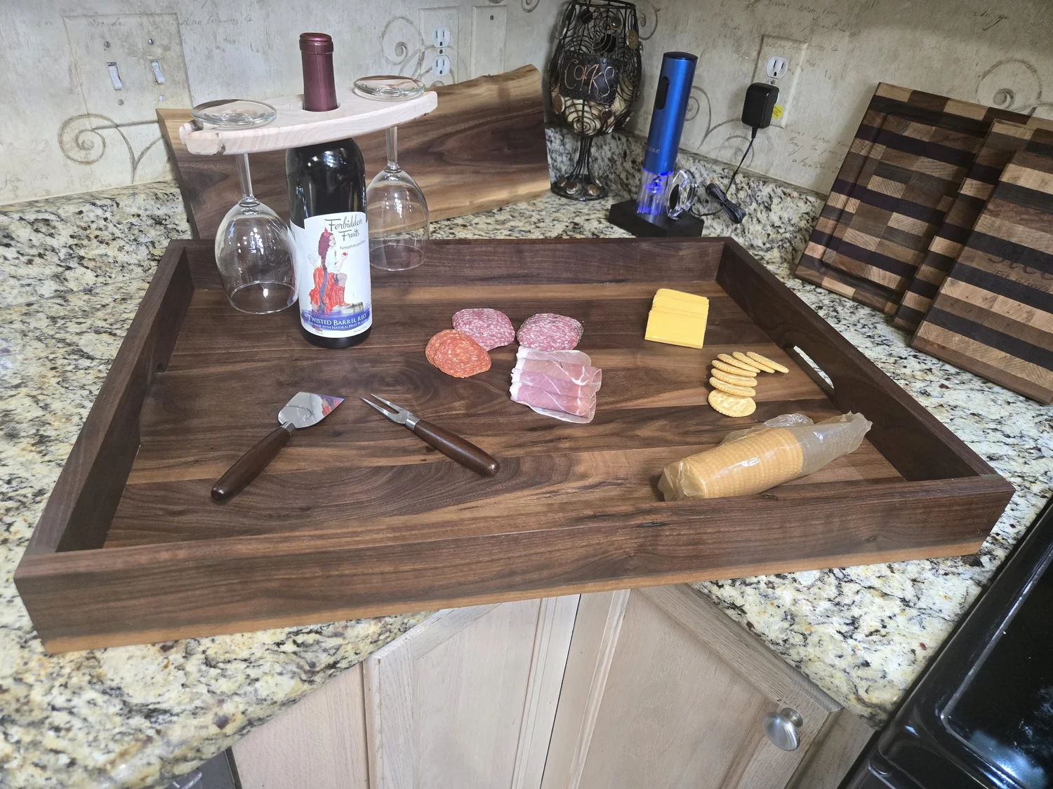 Walnut Stove Cover 14