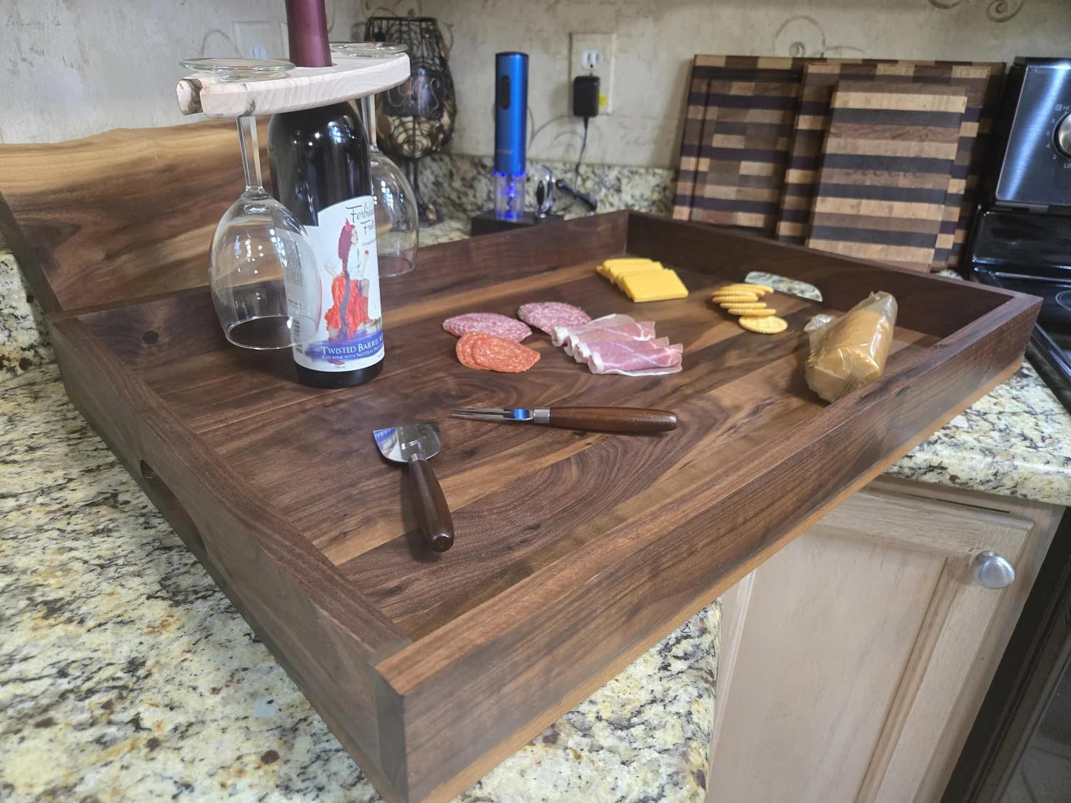 Walnut Stove Cover 15