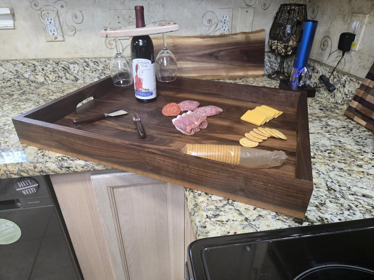 Walnut Stove Cover 16