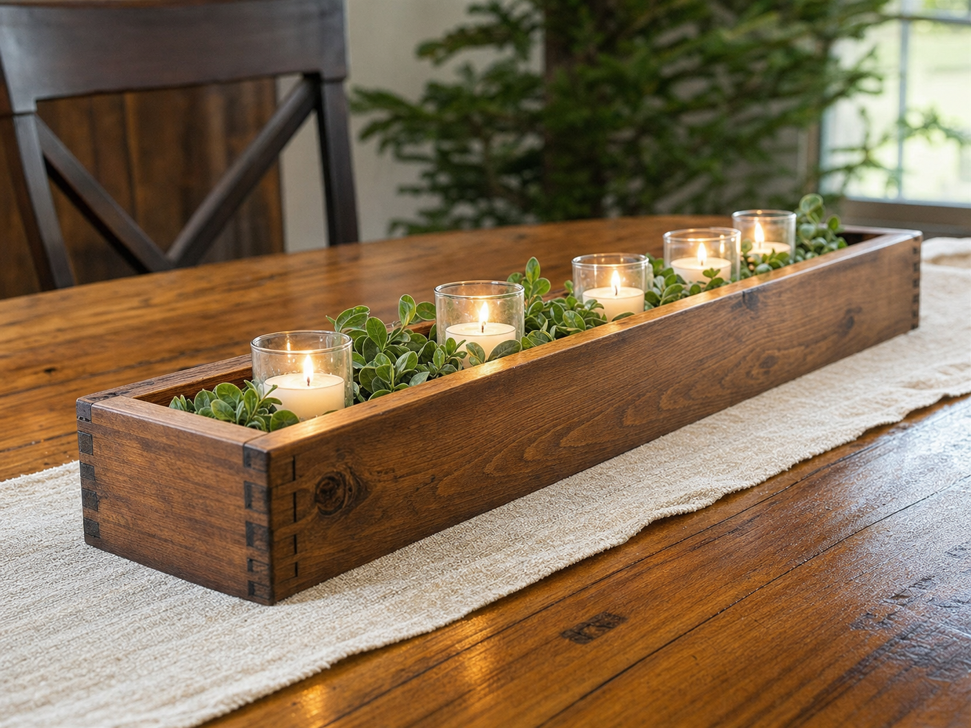 Candle Box Centerpiece