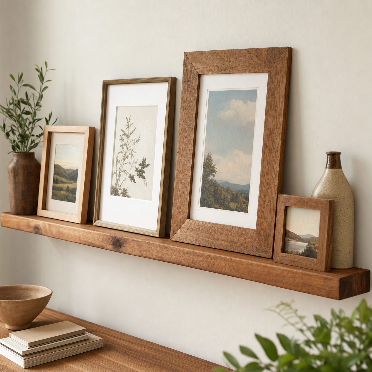Wooden Picture Ledge