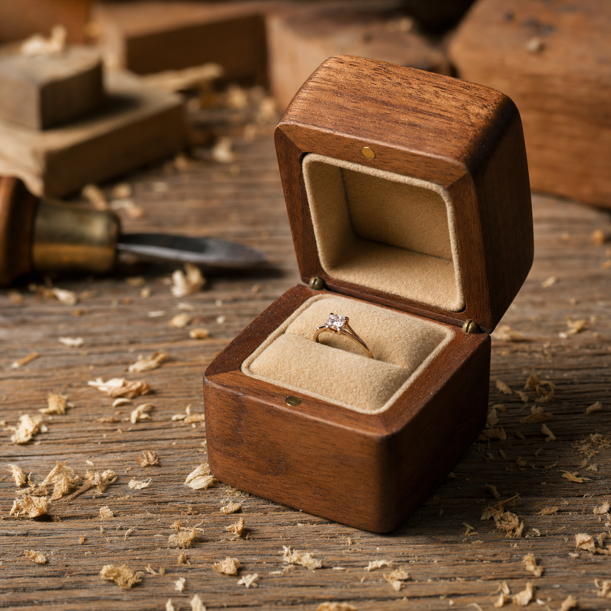 Wooden Ring Box