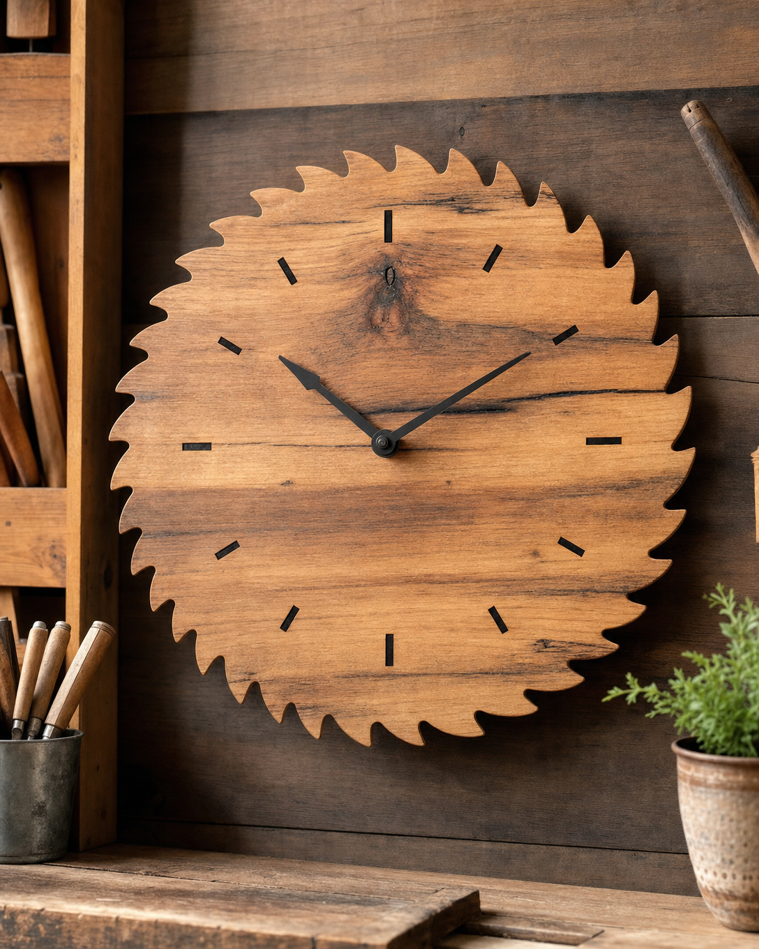 Sawblade Clock