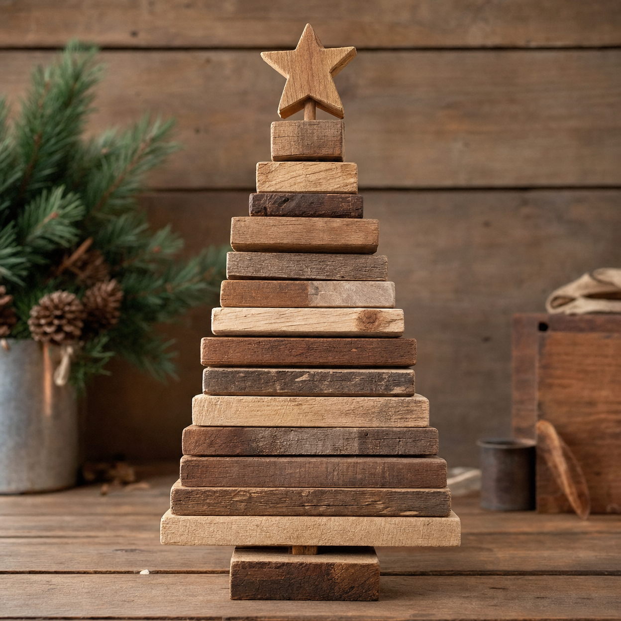 Scrap Wood Christmas Tree