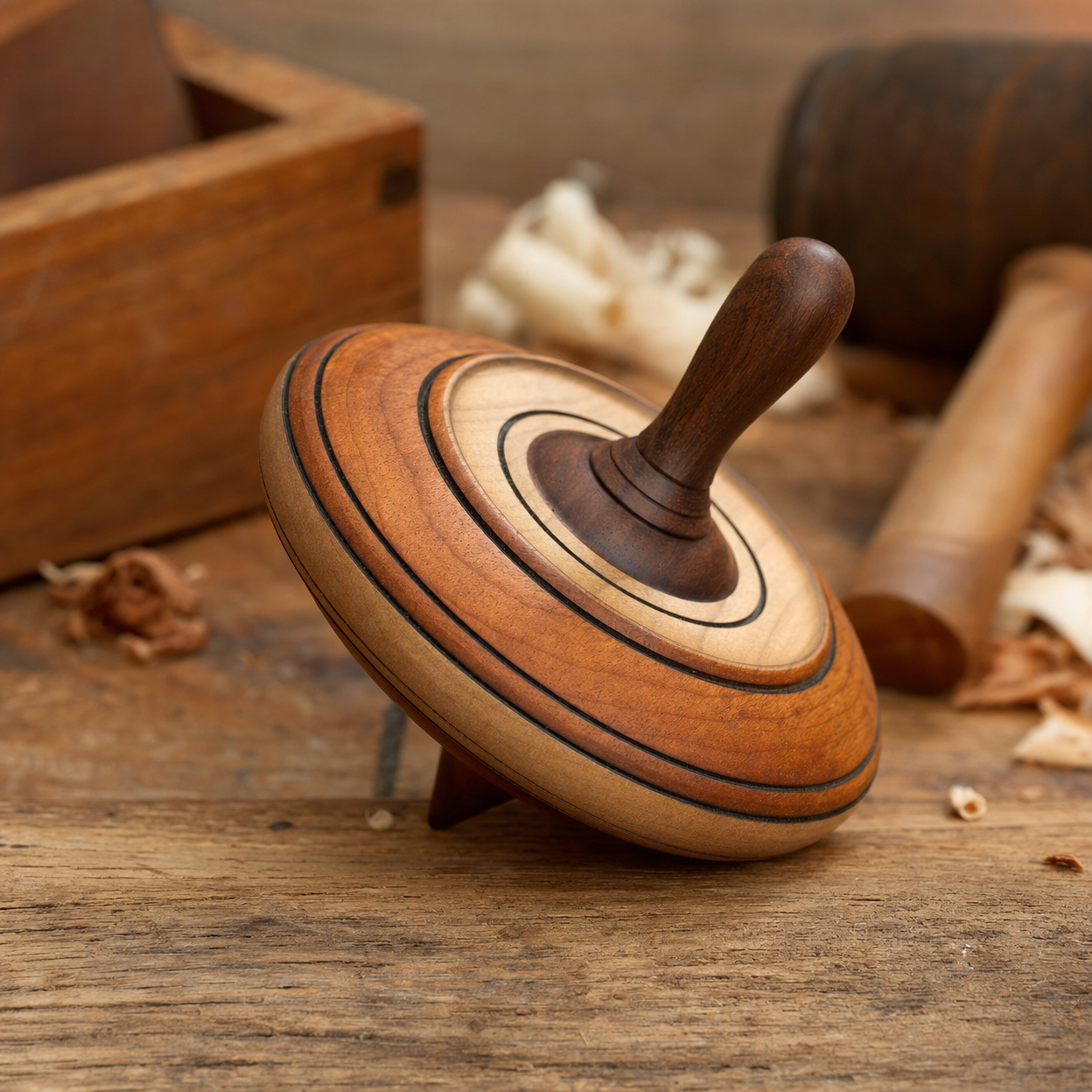 Wooden Spinning Top