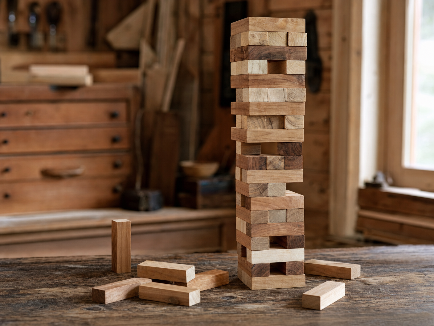 Wooden Stacking Game