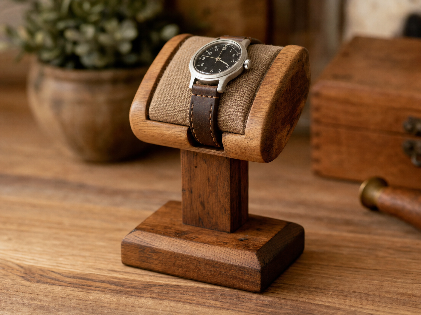 Wooden Watch Stand