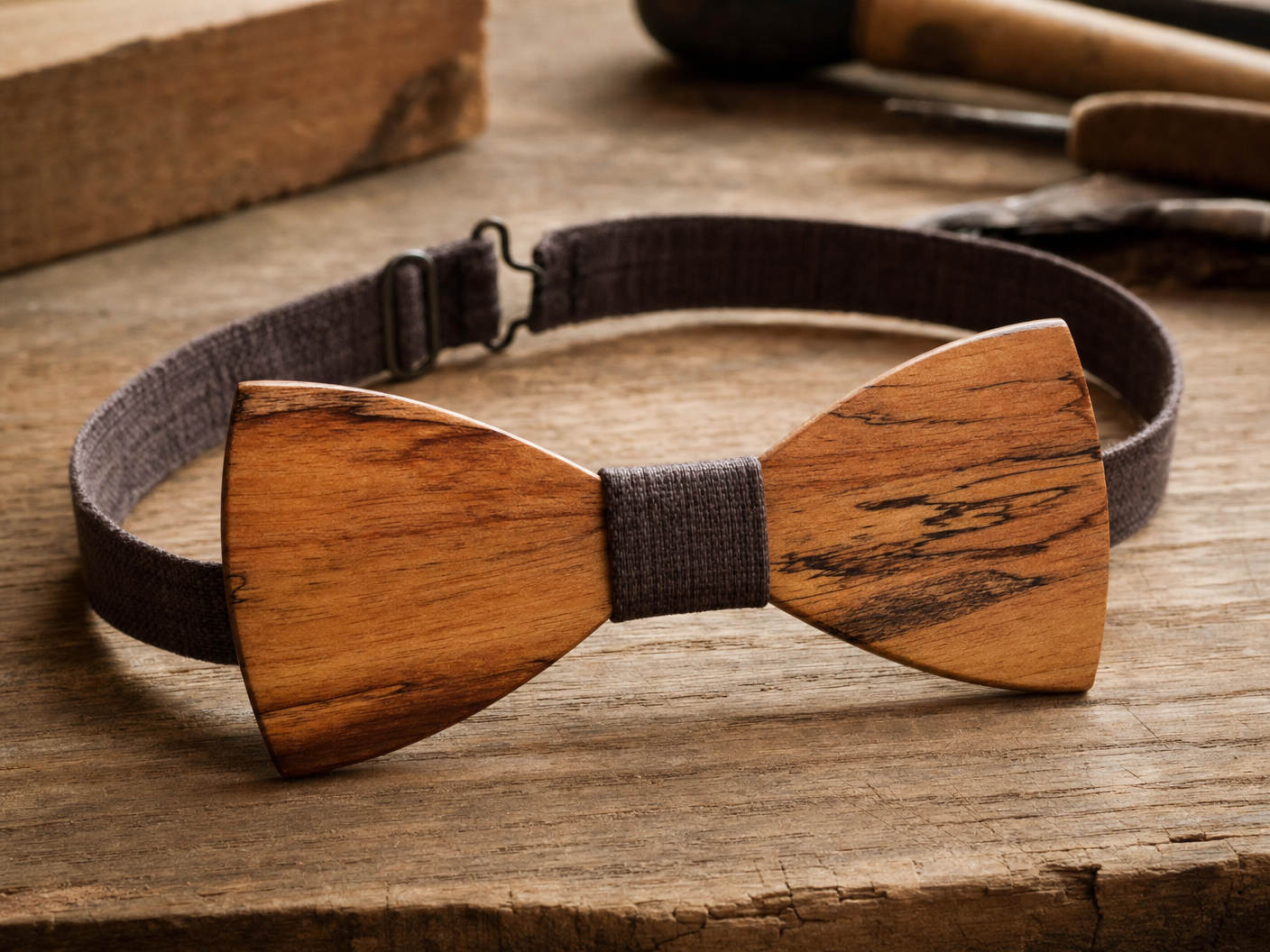 Wooden Bow Tie