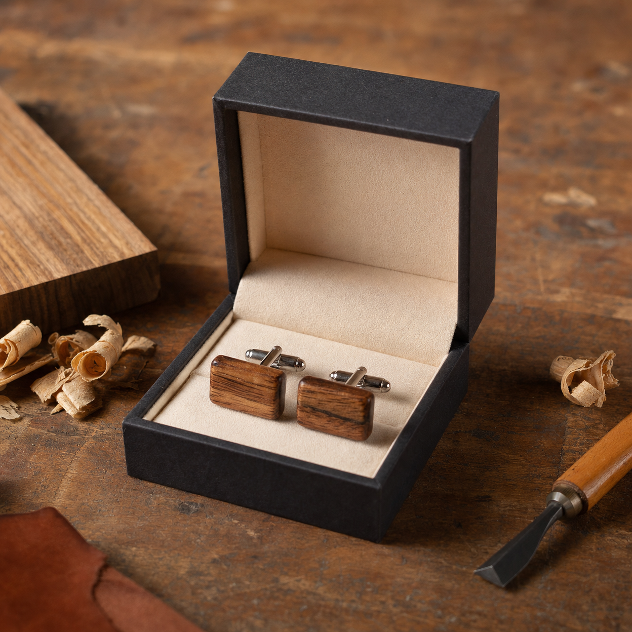 Wooden Cufflinks