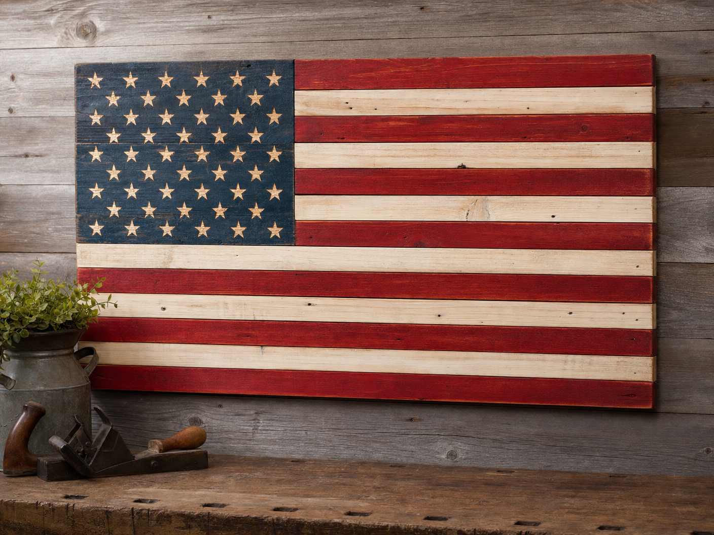 Wooden Flag