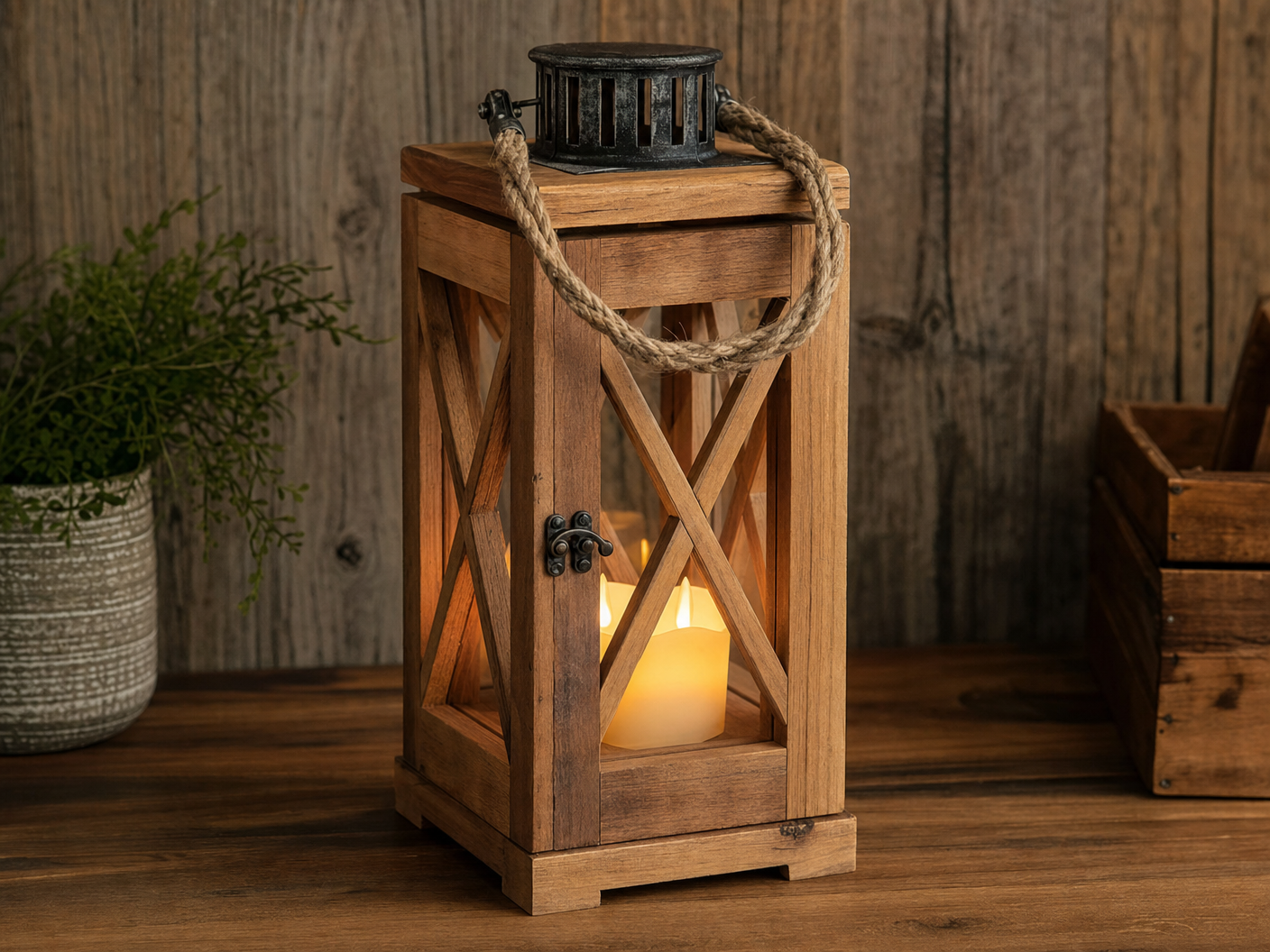 Wooden Lantern