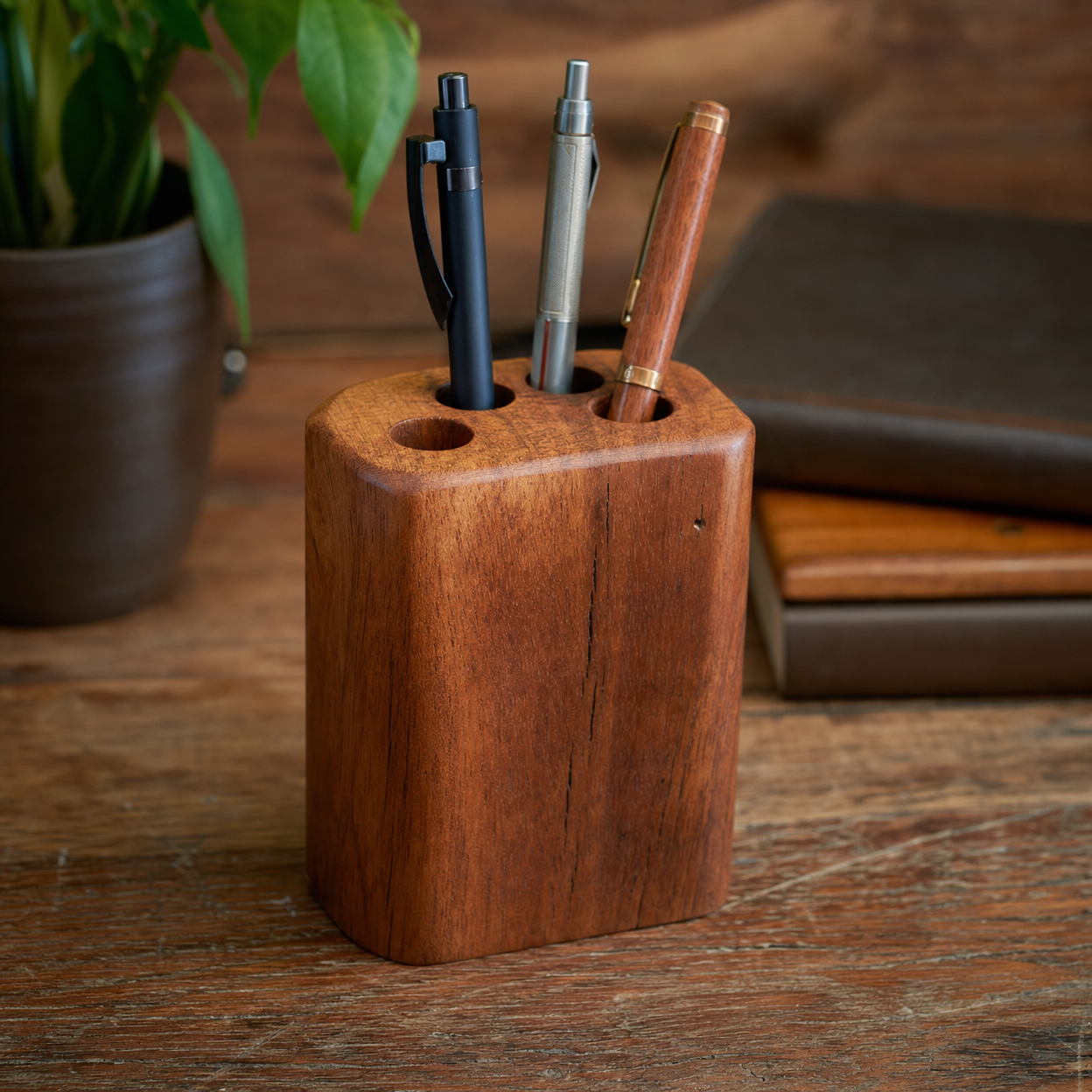Wooden Pen Holder